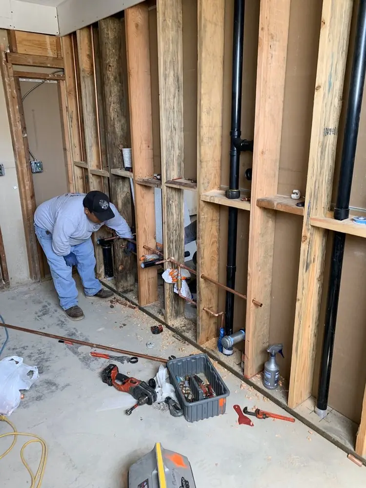 Commercial rough-in plumbing for Gas Line Repair in Fishers Bank